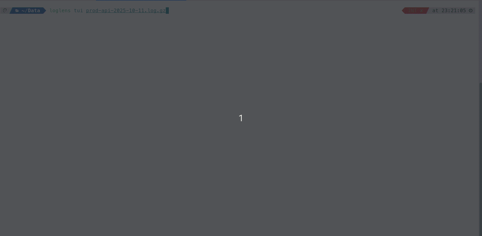 LogLens TUI: Interactive structured log query tool filtering JSON logs in the terminal